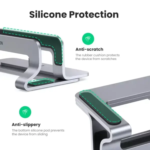 UGREEN Vertical Aluminum Foldable Laptop Stand Holder UGREEN Vertical Aluminum Foldable Laptop Stand Holder