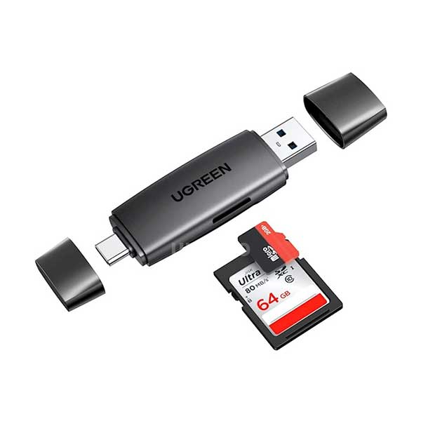 UGREEN CM304 Dual Interface USB-A & USB-C Card Reader (80191)