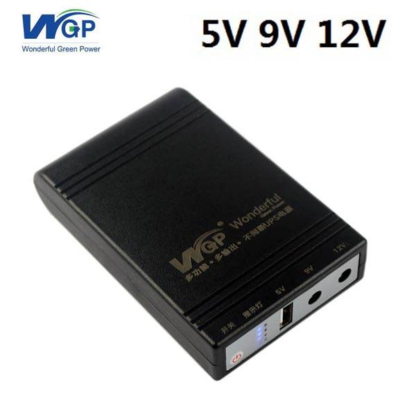WGP Mini UPS for Router & ONU with 5V/9V/12V Output Up to 8 Hours Backup WGP Mini UPS for Router & ONU with 5V/9V/12V Output Up to 8 Hours Backup