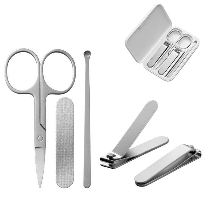 XIAOMI MIJIA Multifunction Stainless Steel Nail Clippers Set Manicure Nail Trimming Tool Kit XIAOMI MIJIA Multifunction Stainless Steel Nail Clippers Set Manicure Nail Trimming Tool Kit