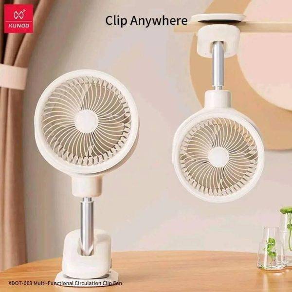XUNDD XDOT-063 Desktop Clamp Fan with 6000mAh Battery and Circulating Function XUNDD XDOT-063 Desktop Clamp Fan with 6000mAh Battery and Circulating Function