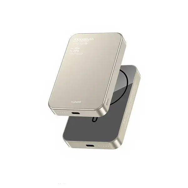 XUNDD XDPB-0021 10,000mAh Slim Magnetic Wireless Power Bank Metal Design