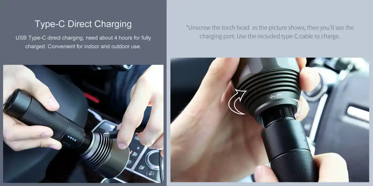 Xiaomi Nextool Rechargeable Flashlight 2000lm IPX7 Waterproof