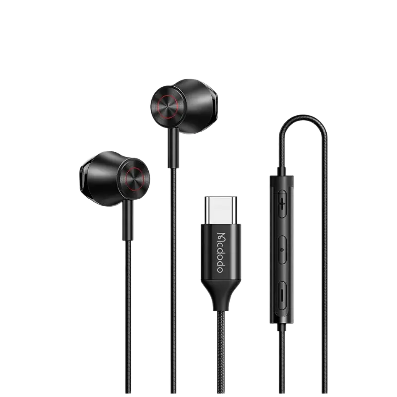 Mcdodo HP-4070 USB Type-C Stereo Wired Earphones with Mic & In-Line Controls