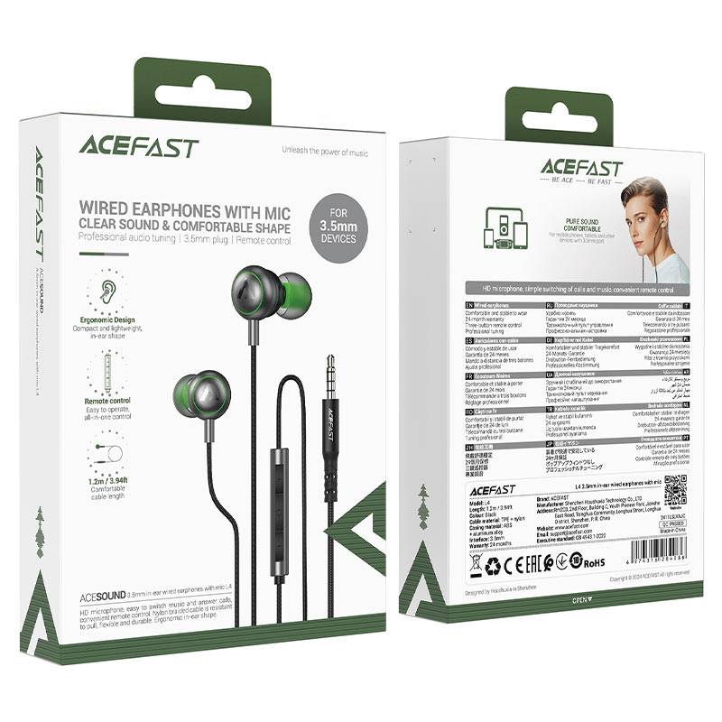ACEFAST L4 3.5mm Wired Earphones with Microphone