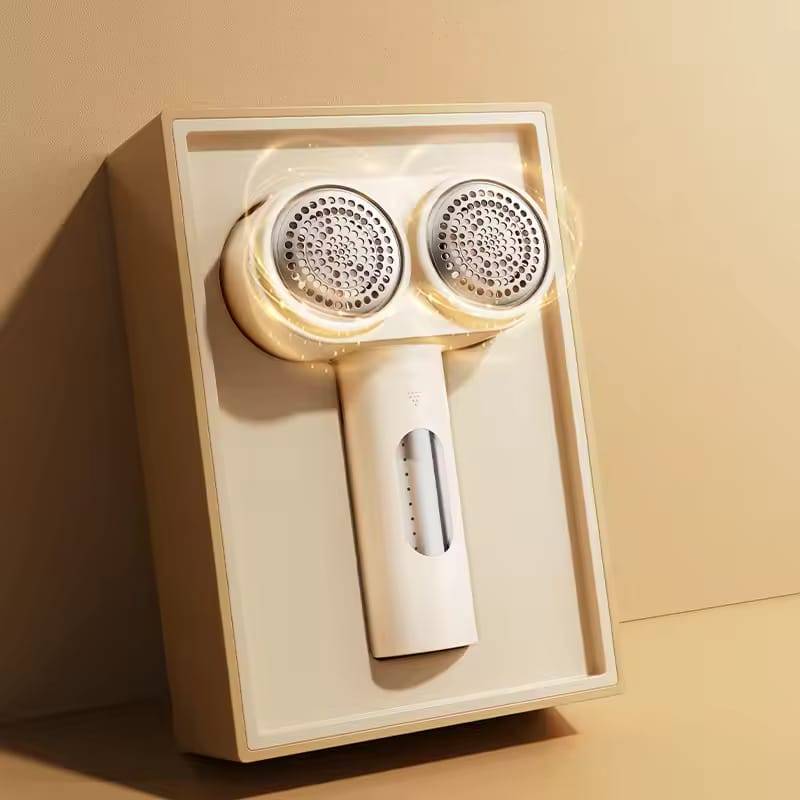 RTAKO Portable Electric Lint Remover Double-Headed Cordless Fabric Shaver for Clothes & Sweaters