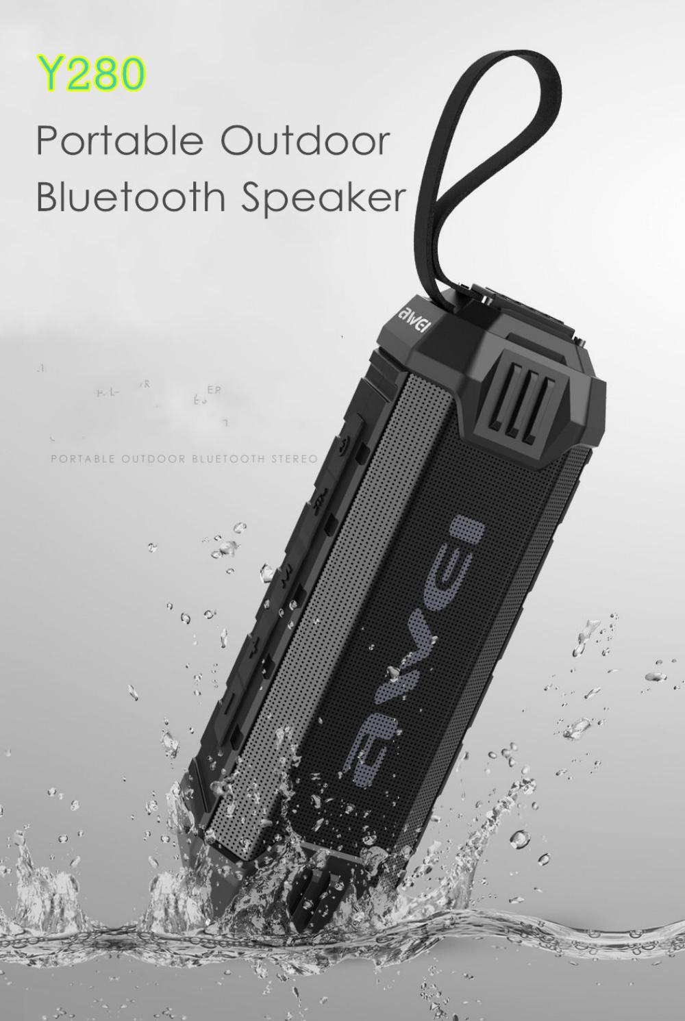 Awei Y280 IPX4 Waterproof Outdoor Bluetooth Speaker