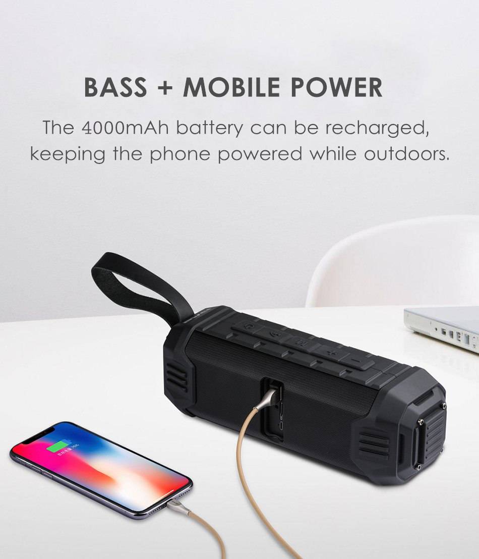 Awei Y280 IPX4 Waterproof Outdoor Bluetooth Speaker