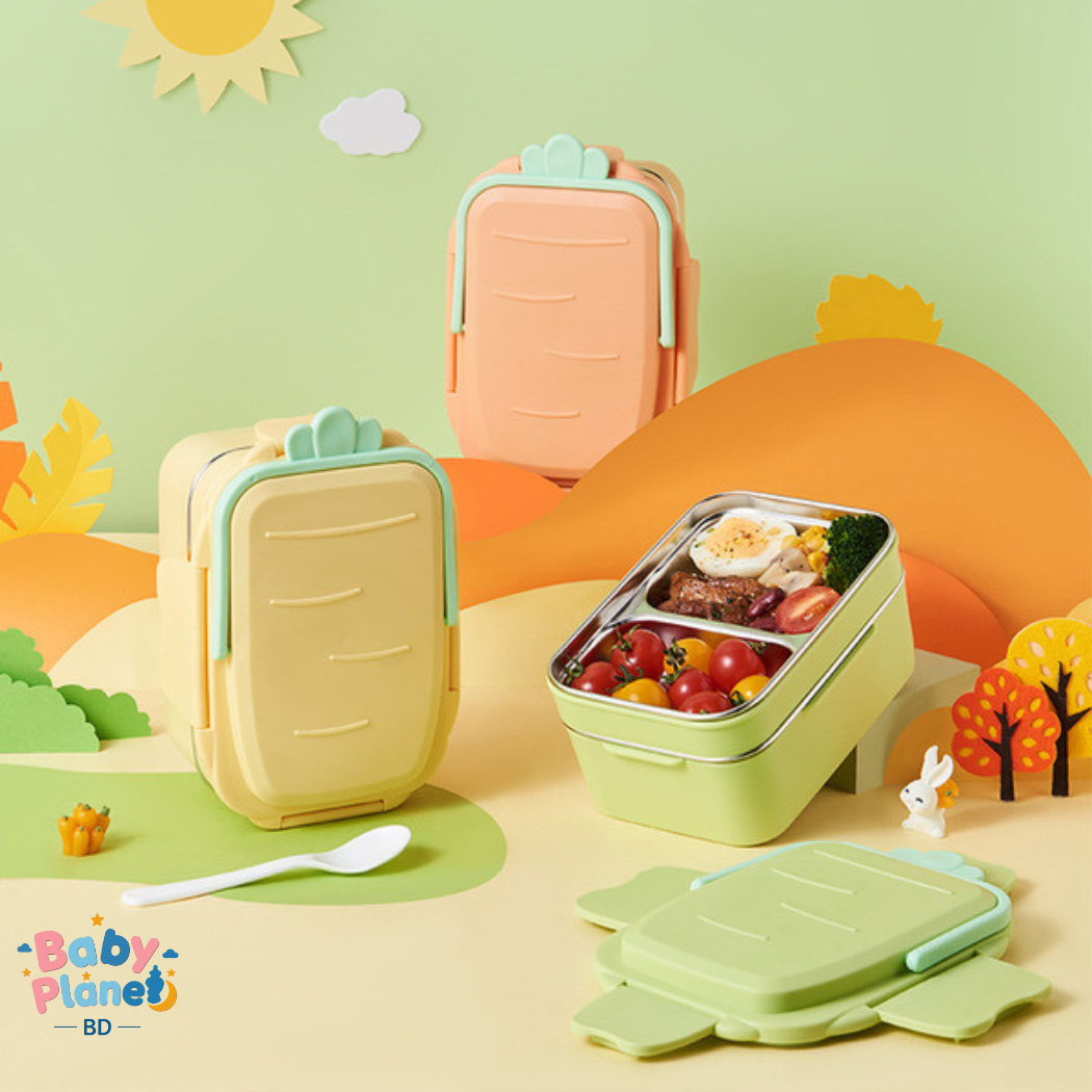 Creative Kids’ Double Layer Stainless Steel Lunch Box