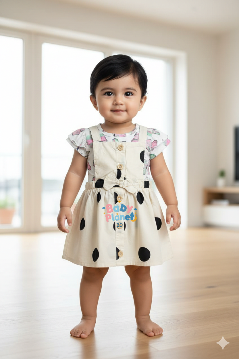 Soft Printed Knitted Girl Romper