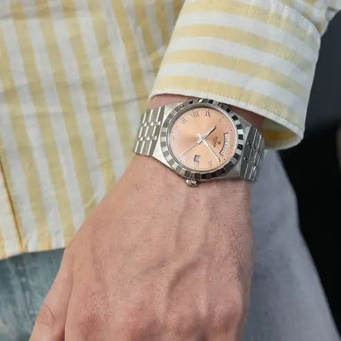 Tudor Royal Day-Date Salmon Dial 41mm Men's Watch - M28600-0009