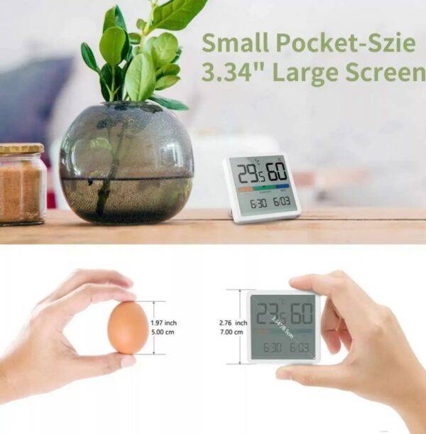 Xiaomi MIIIW Digital LCD Temperature Humidity Thermometer Hygrometer Clock Xiaomi MIIIW Digital LCD Temperature Humidity Thermometer Hygrometer Clock