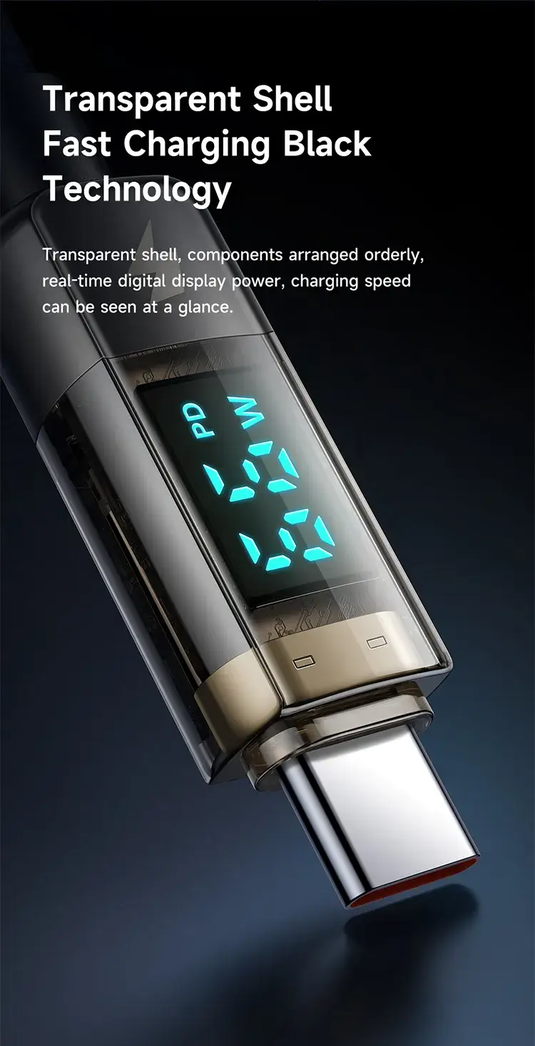 Mcdodo CA-361 100W Digital Display Type-C to Type-C Cable with Auto Power Off 1.2m