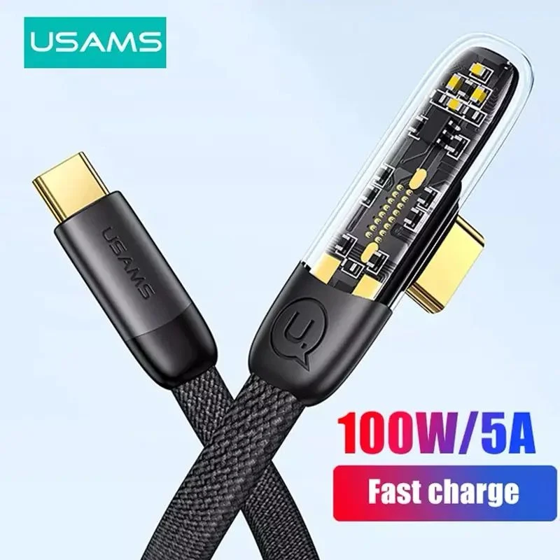 USAMS 100W PD Gaming Cable Power Up Your Gaming Experience USAMS 100W PD Gaming Cable Power Up Your Gaming Experience