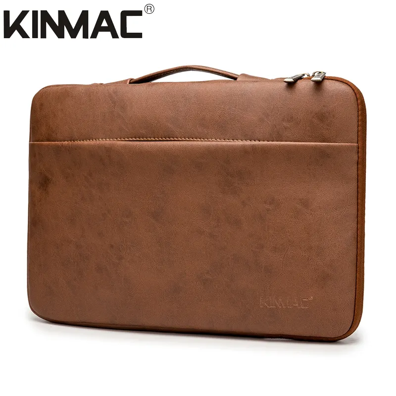 Kinmac 360° Laptop Sleeve Brown Leather 13.3"-14" inch Stylish Kinmac 360° Laptop Sleeve Brown Leather 13.3"-14" inch Stylish