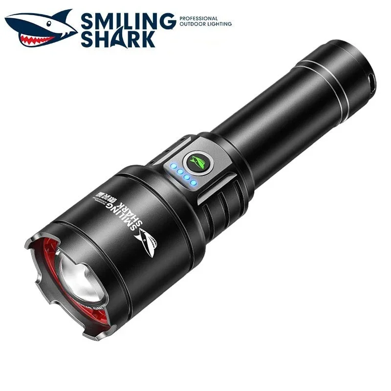 Smiling Shark SD-7004 M77 10000 Lumens LED Flashlight USB Rechargeable Smiling Shark SD-7004 M77 10000 Lumens LED Flashlight USB Rechargeable