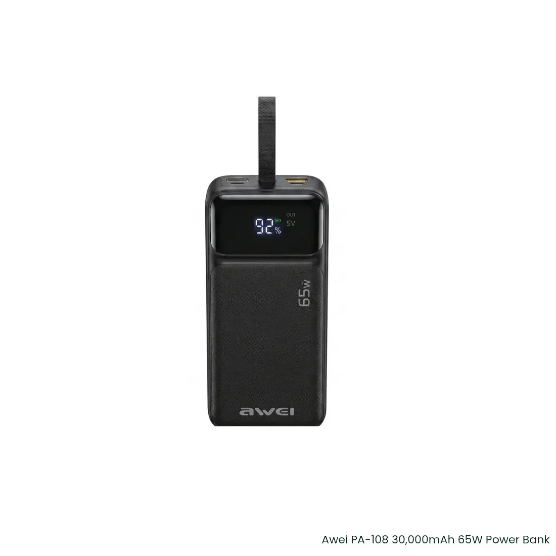 AWEI PA-108 65W Built-in Cable 30000mAh Power Bank