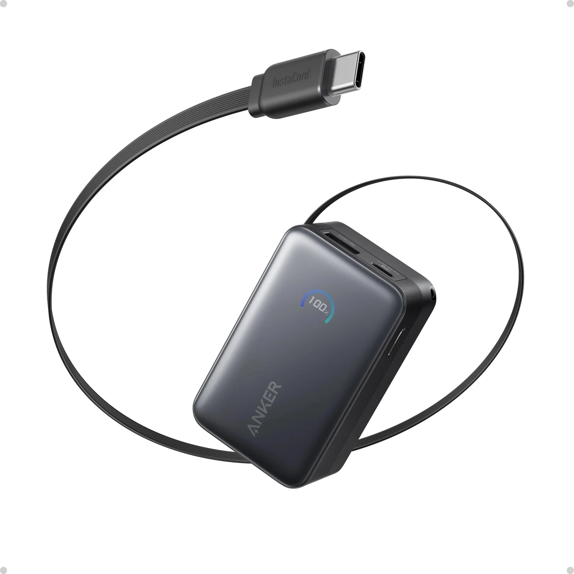 Anker Nano A1638 45W 10000mAh Power Bank Built-In Retractable USB-C Cable