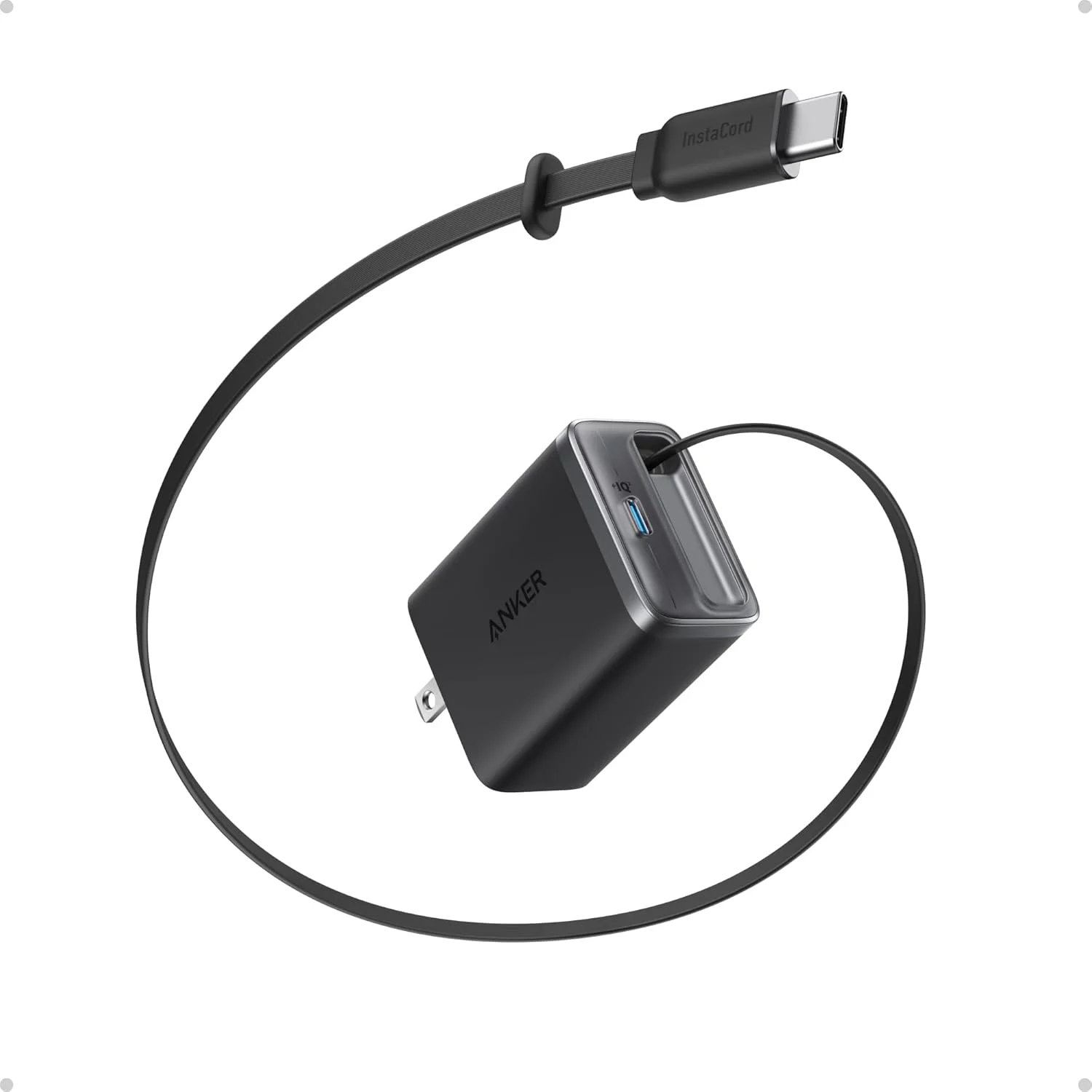 Anker Nano 35W Type-C Charger Adapter with Built in Cable 35W PD Fast Charging