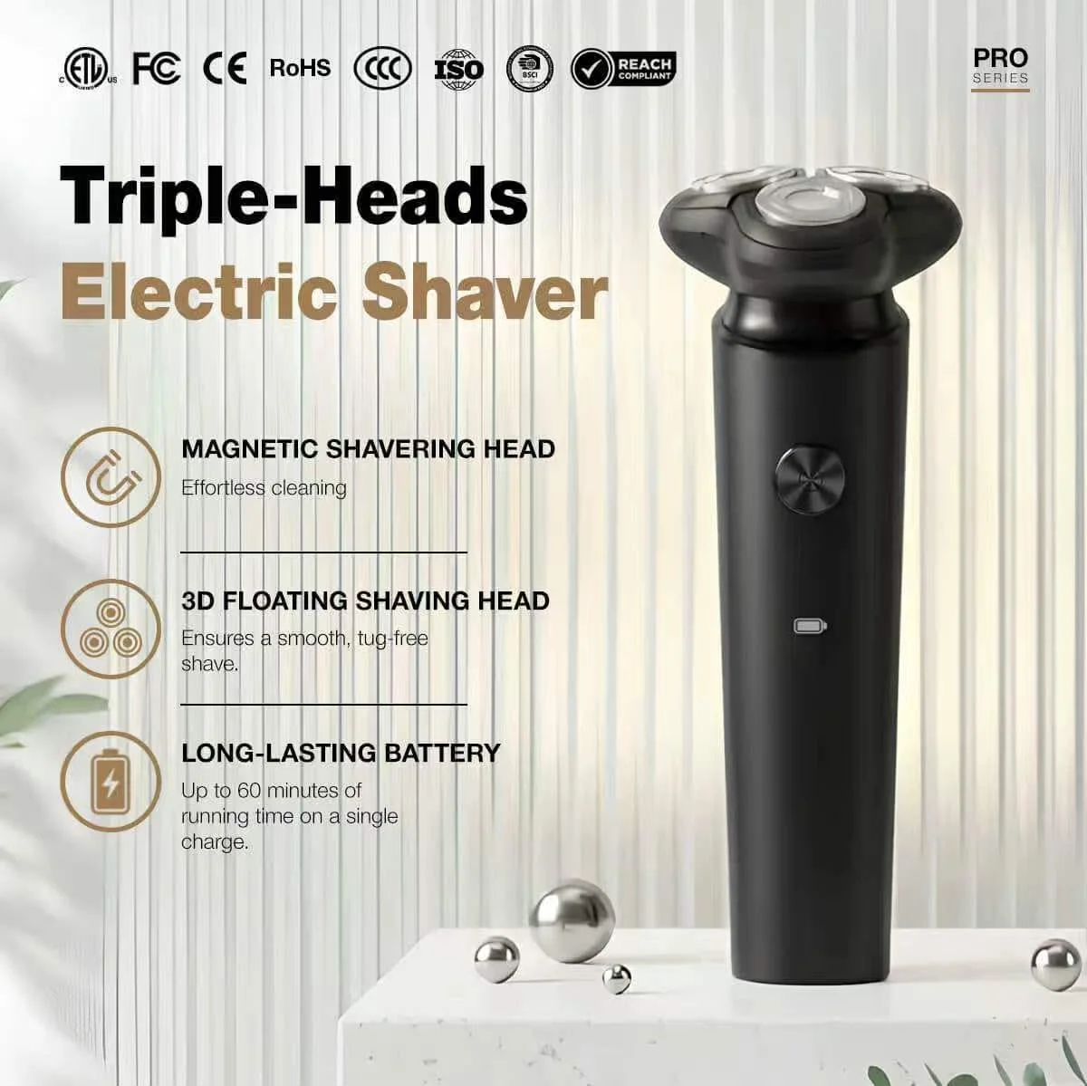 KFI LS306 Magnetic Blade Electric Shaver
