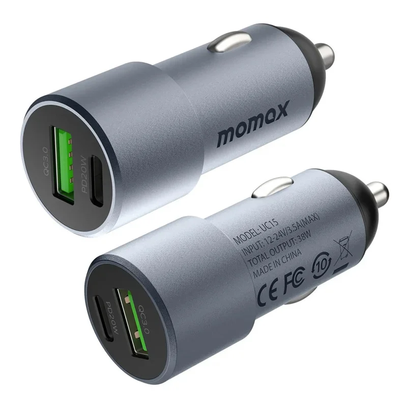 Momax UC15 38W Dual Port Car Charger