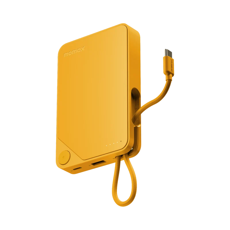 Momax 1-Power X 10000mAh Power Bank With Built-in USB-C Cable Momax 1-Power X 10000mAh Power Bank With Built-in USB-C Cable