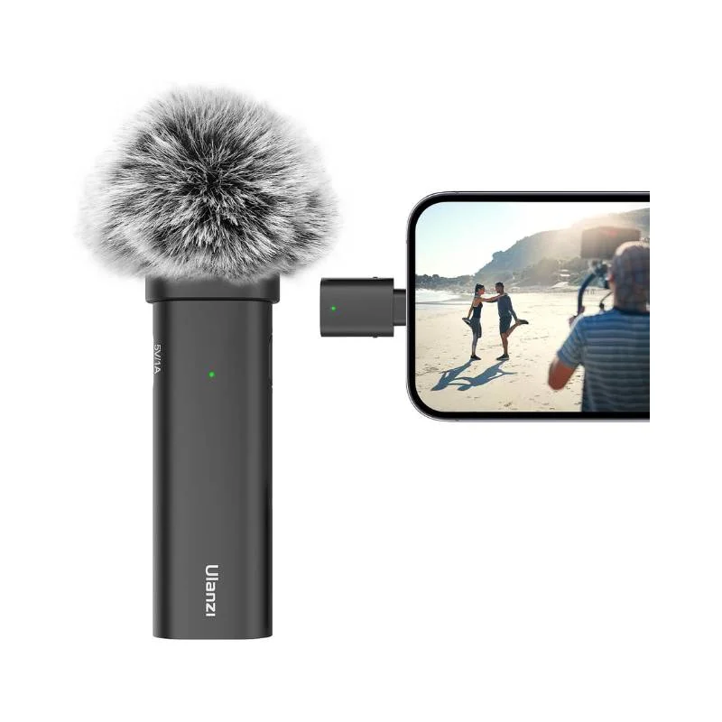 Ulanzi WM-10 Wireless Clip-on Microphone for Smartphone or Tablet Ulanzi WM-10 Wireless Clip-on Microphone for Smartphone or Tablet