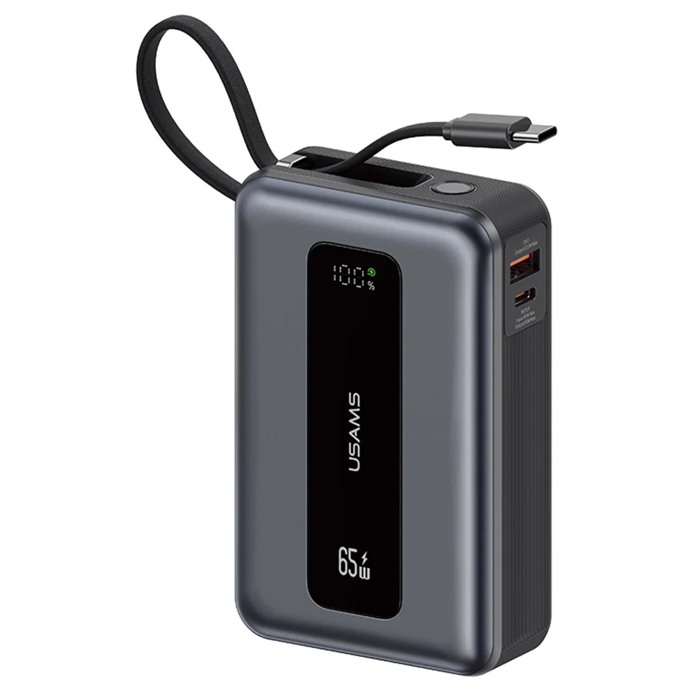 USAMS CD243 65W 20000mAh Fast Charging Power Bank USAMS CD243 65W 20000mAh Fast Charging Power Bank