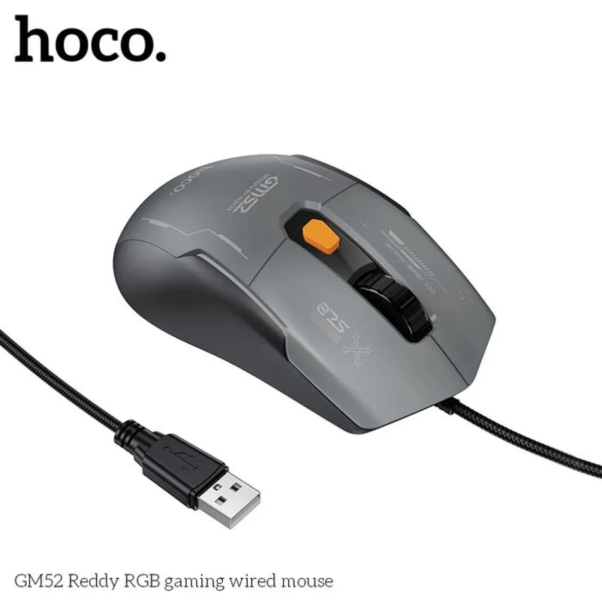 Hoco GM52 Reddy RGB Gaming Wired Mouse