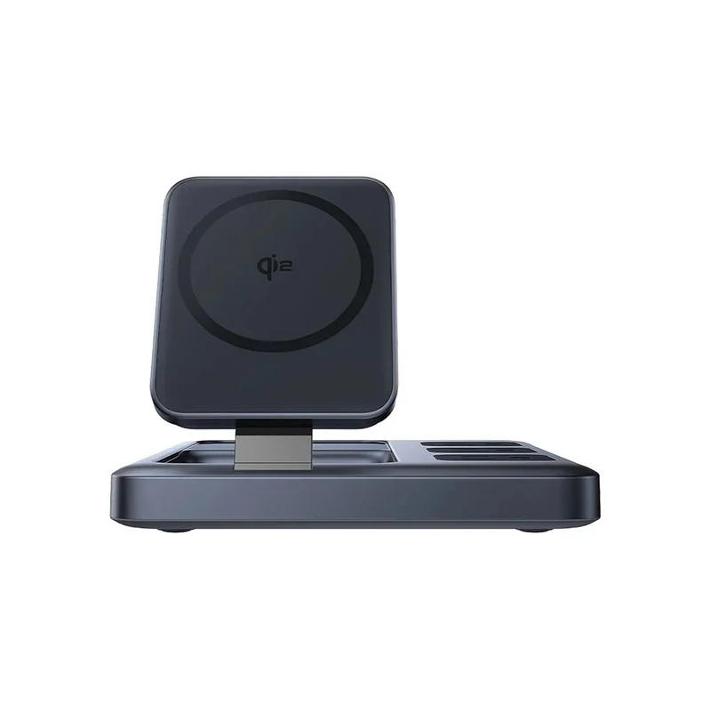 Baseus Nomos Qi2 8-in-1 Slim Charging Station 67W with 15W Wireless Charging & US 3-Pin Plug
