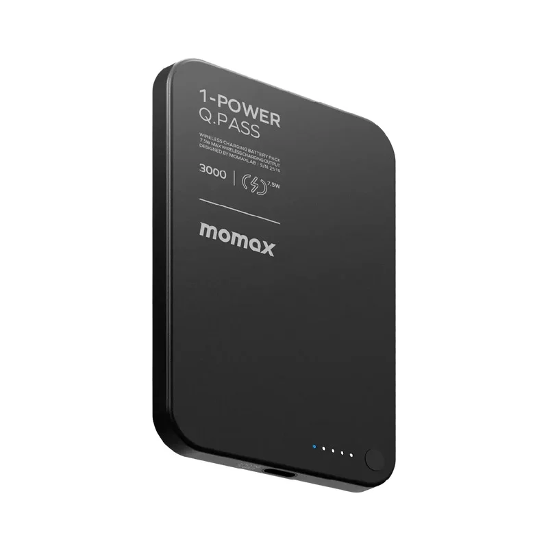 Momax 1-Power Q.Pass 3000mAh Magnetic Wireless Battery Pack Momax 1-Power Q.Pass 3000mAh Magnetic Wireless Battery Pack
