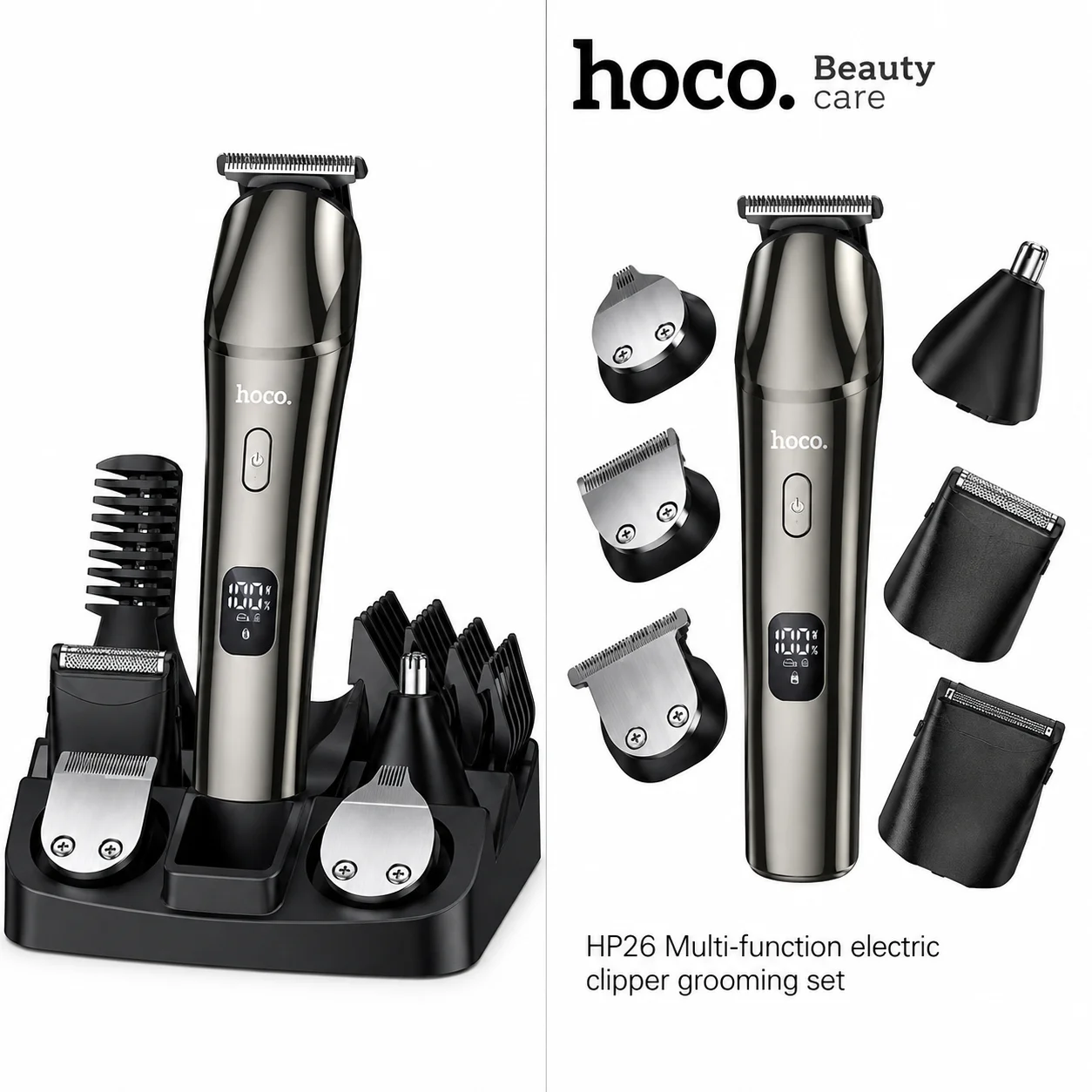 HOCO HP26 6-in-1 Multi-Function Electric Clipper Grooming Set