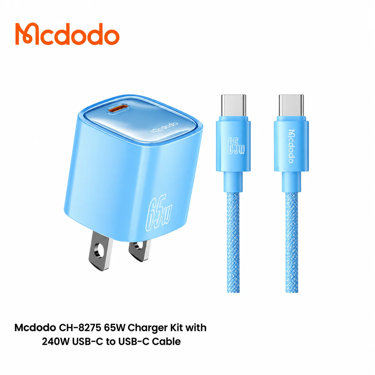 Mcdodo CH-8275 65W Charger Kit with 240W USB-C to USB-C Cable