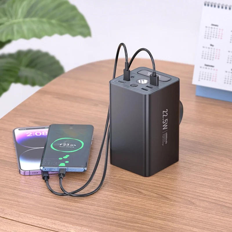 Hoco J138 Distant 22.5W + PD20W + DC12V Multi-Function Power Bank 60,000mAh Hoco J138 Distant 22.5W + PD20W + DC12V Multi-Function Power Bank 60,000mAh