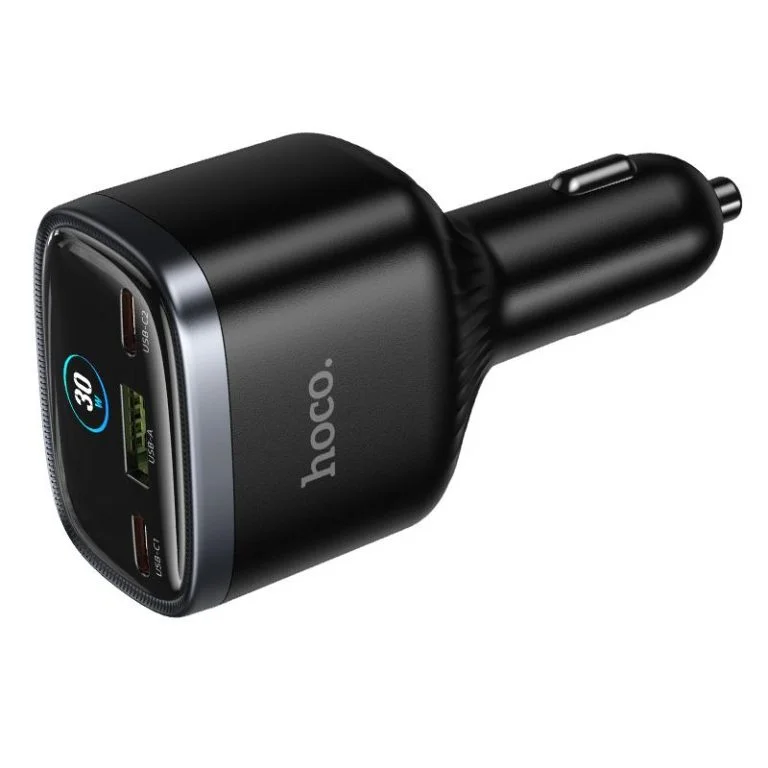 Hoco Z70 PD 93W Fast Display TFT Screen Car Charger