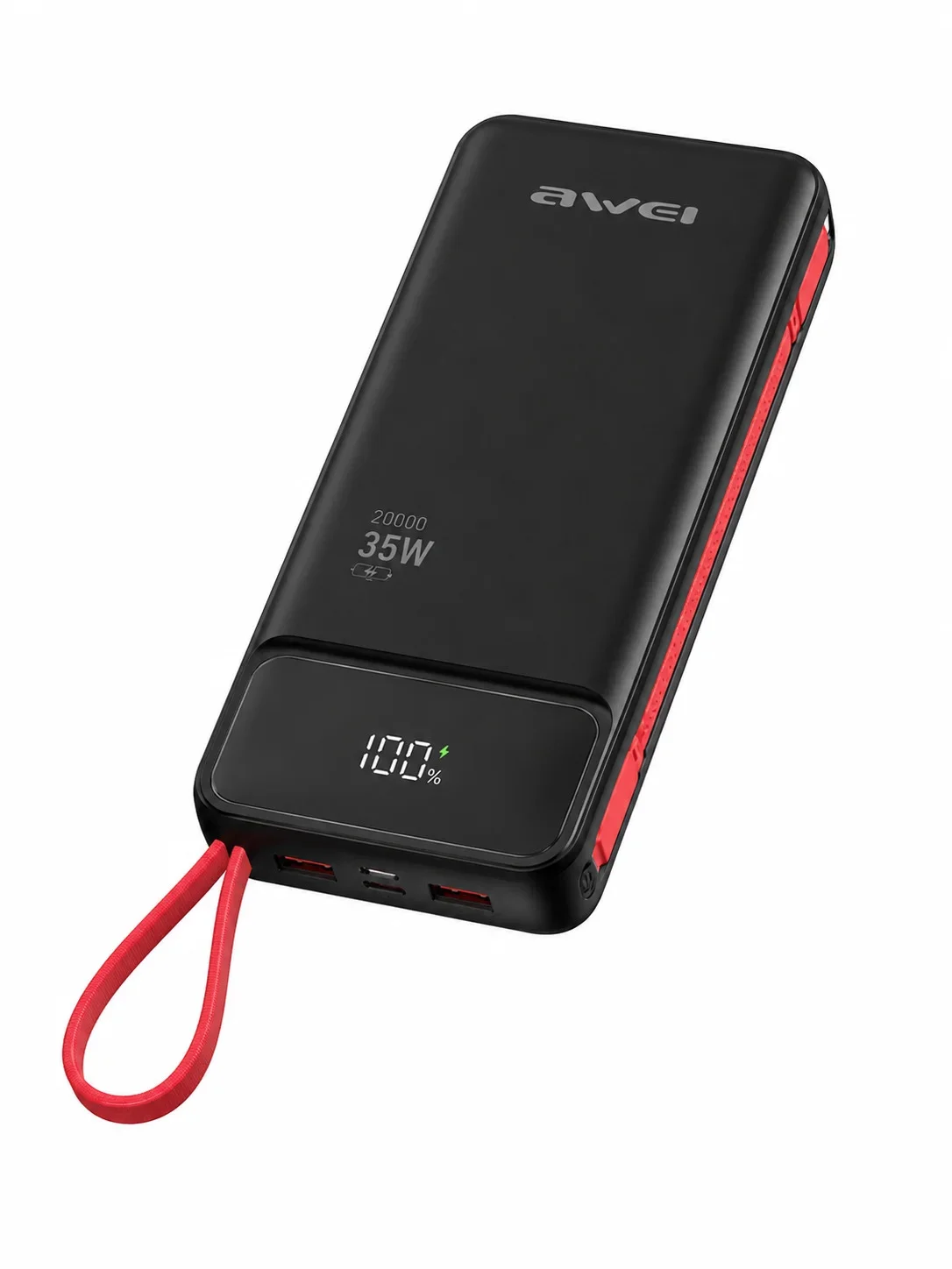 AWEI S22-35W 20000mAh Power Bank with Built-in Cable