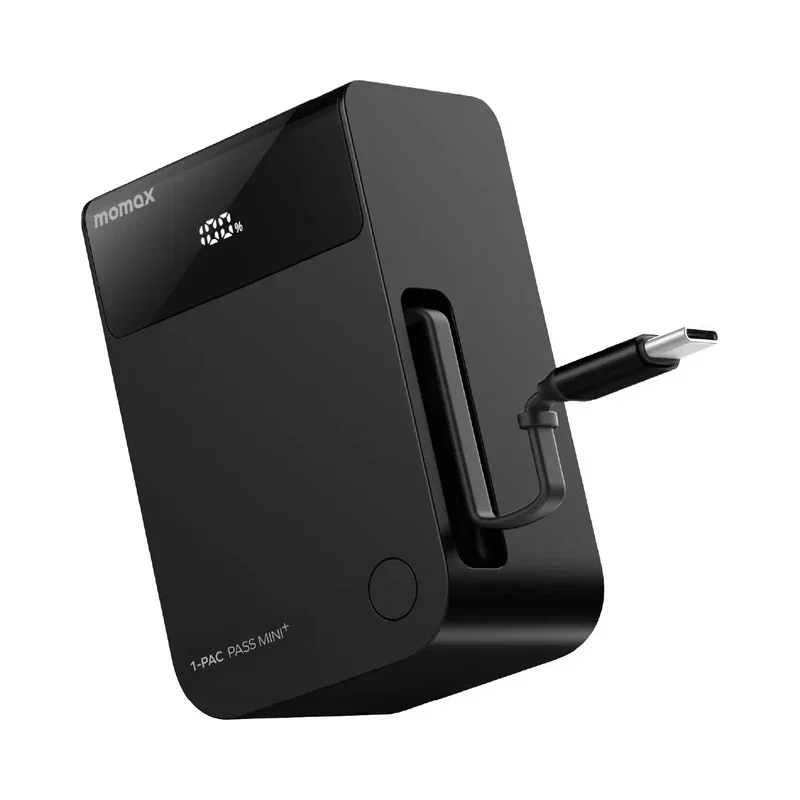 Momax 1-Pac Pass Mini⁺ 10000mAh 2 in 1 Battery Pack with Built-in Retractable Cable Momax 1-Pac Pass Mini⁺ 10000mAh 2 in 1 Battery Pack with Built-in Retractable Cable