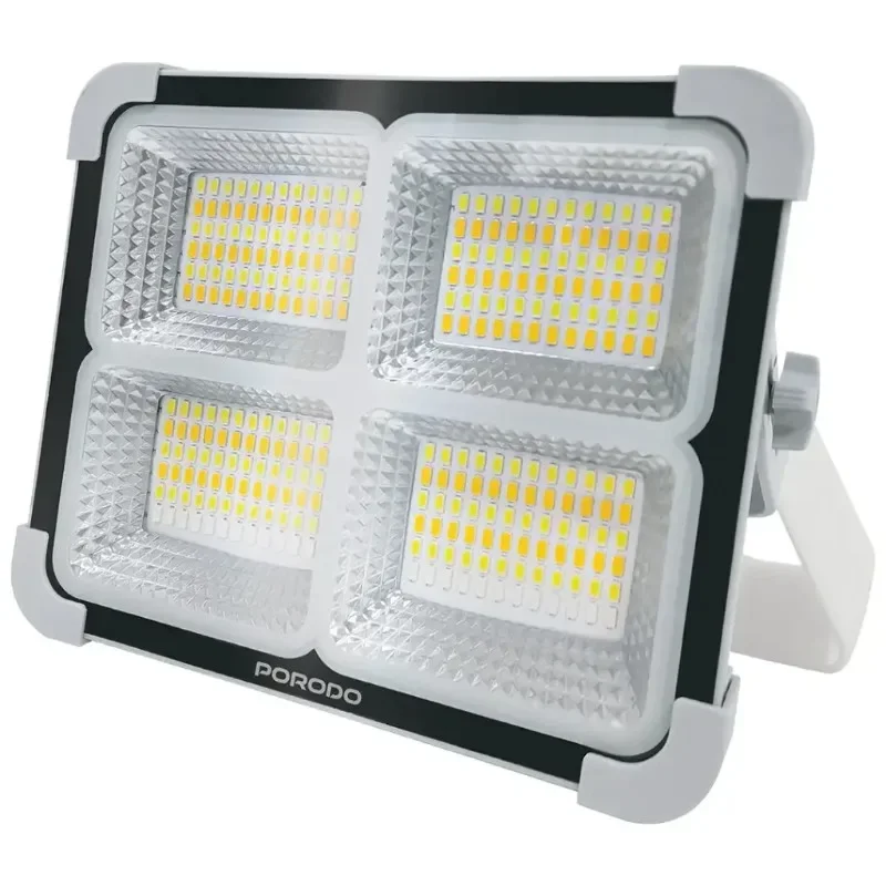 Porodo Sunlite Solar Rechargeable Outdoor LED Light 144W PDQTS100WH for Camping & Emergency Backup