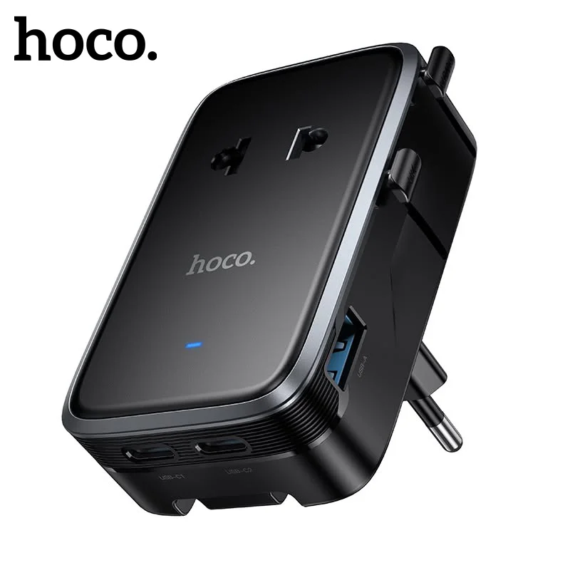 Hoco AC35 Ultra Thin 3 Port Universal Conversion Charger