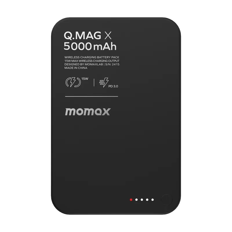 Momax Q.Mag X Gen 2 Magnetic Wireless Power Bank 5000mAh 15W Momax Q.Mag X Gen 2 Magnetic Wireless Power Bank 5000mAh 15W