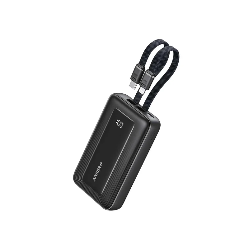 Anker Zolo A1681 20000mAh 30W Power Bank with Attached Type-C & Lightning Cable