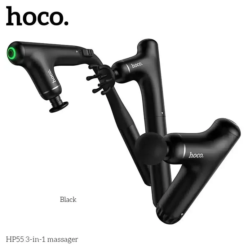 HOCO HP55 3-in-1 Percussion Massager with Extension Rod