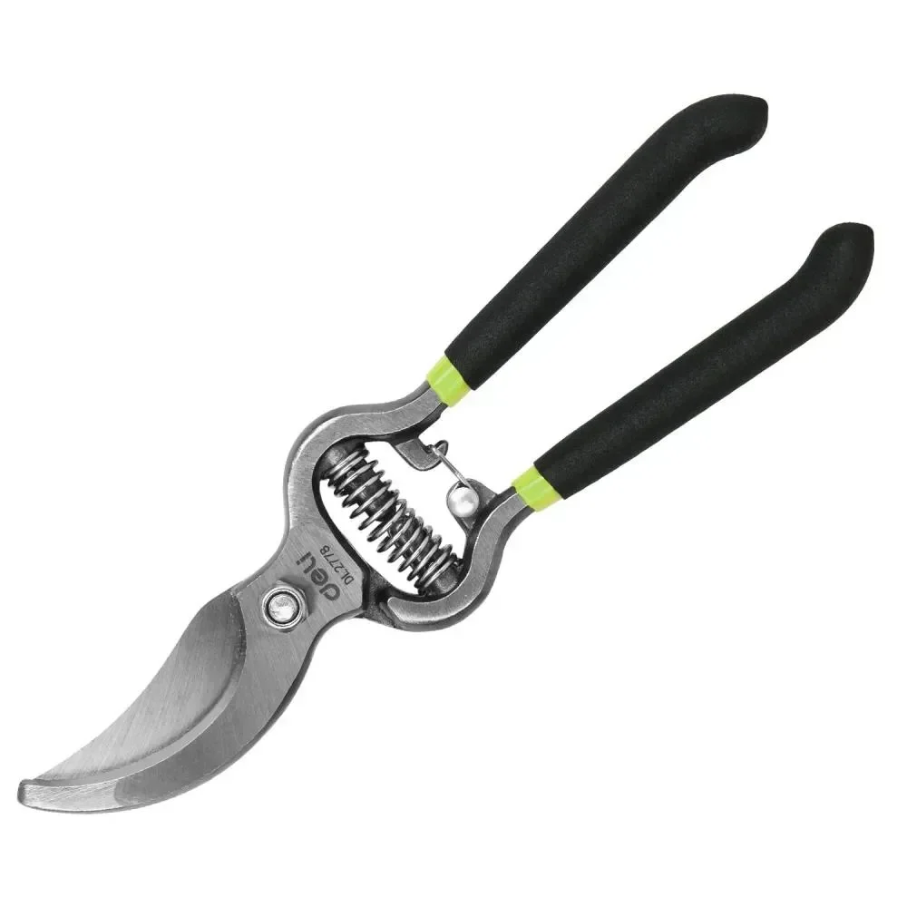 Deli DL2778 10mm Heat-Treated Bypass Pruning Shears with PVC Dipped Handle