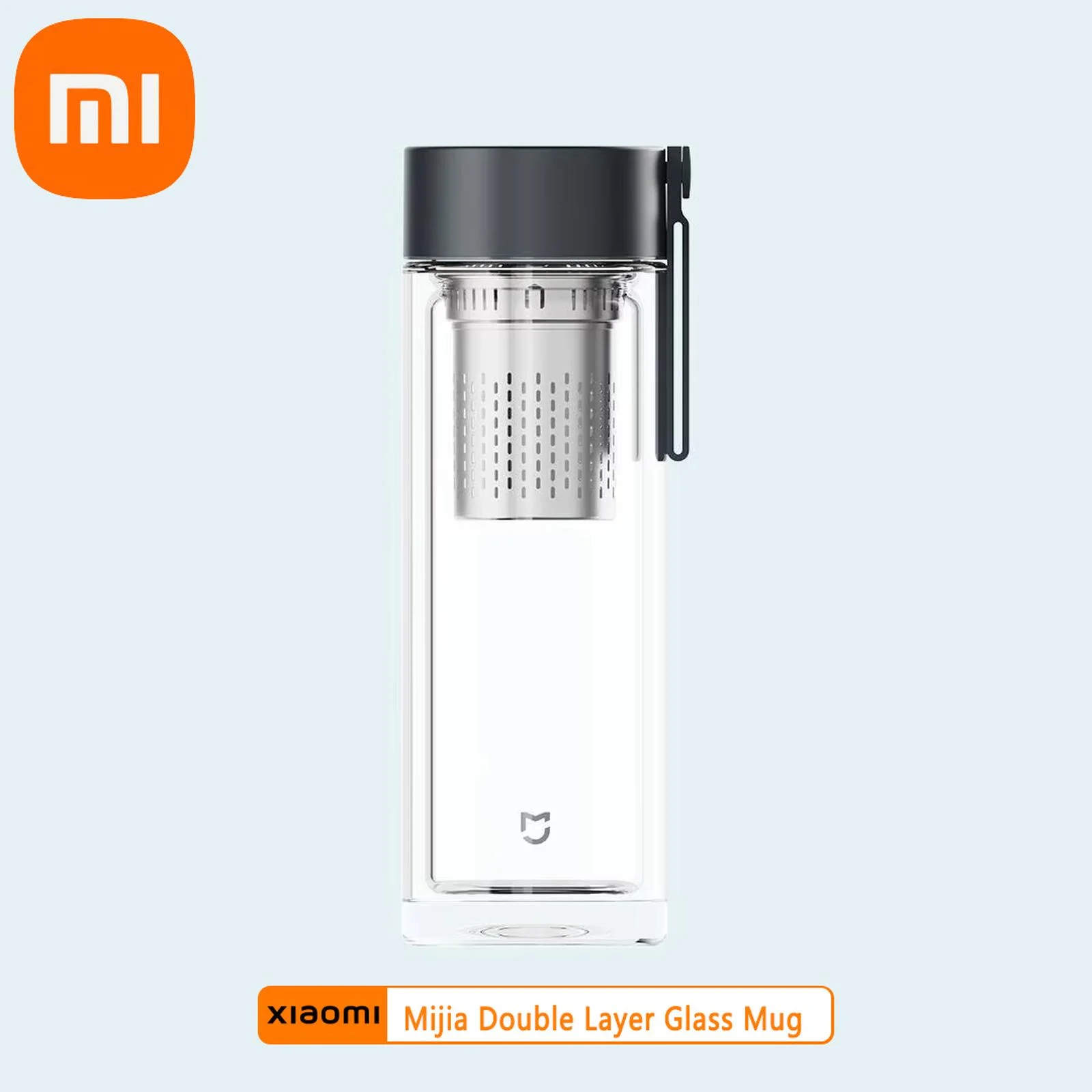 Xiaomi Mijia Double-layer Glass Cup 316L Stainless Steel Tea Storage