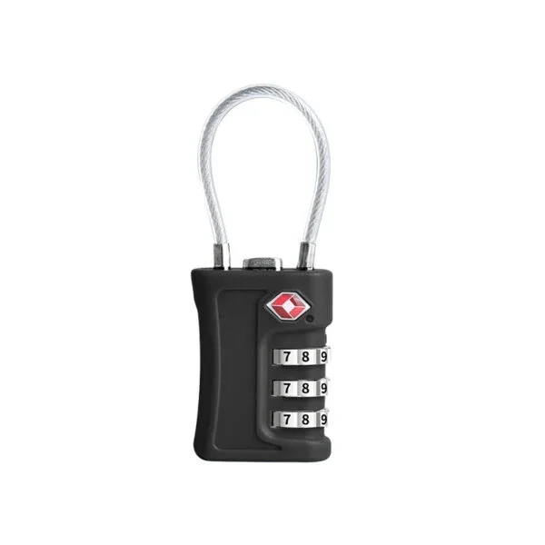 COTECi 86018 TSA Wire Customs Lock 4-Digit Combination Luggage Lock for Safe Travel