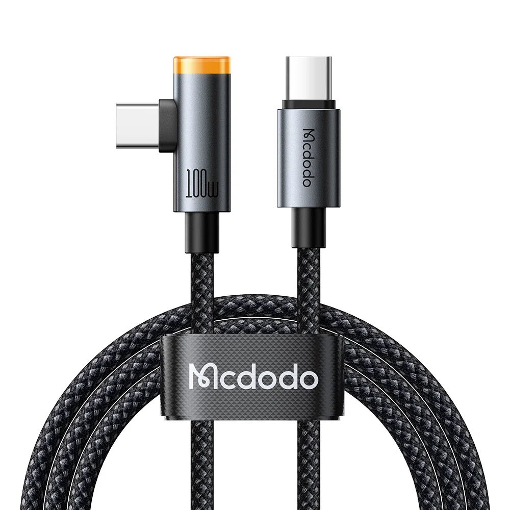 Mcdodo CA-5870 Cab Smart 100W 4ft USB-C to C Right-Angle Cable with Smart Auto Power Off