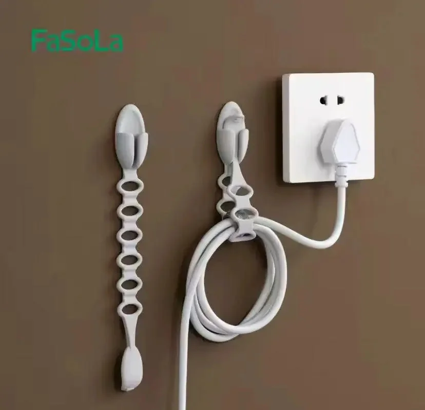 Fasola Plug Holder Kitchen Wire Storage Multifunctional Bundling Lanyard Data Cable