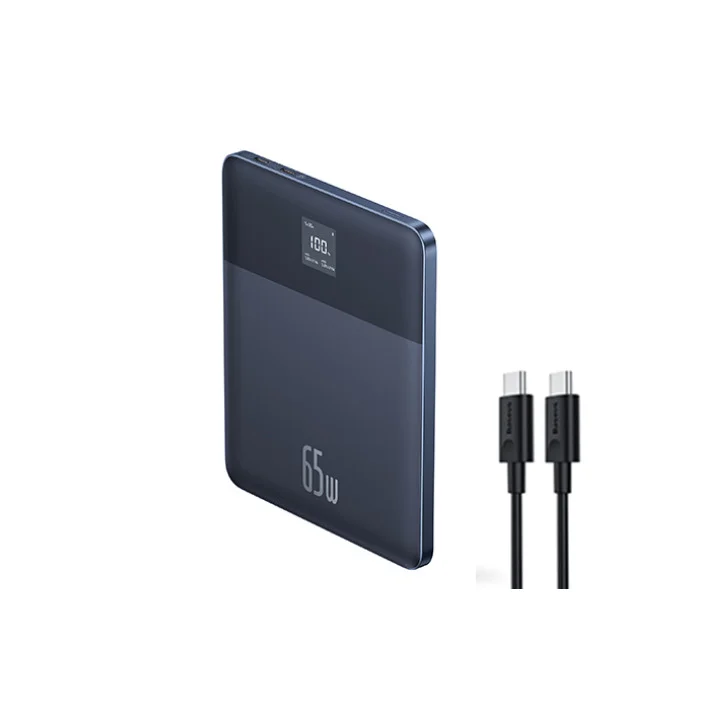 Baseus Blade 2 65W 12000mAh Ultra Slim Power Bank with 100W USB-C to USB-C Cable Baseus Blade 2 65W 12000mAh Ultra Slim Power Bank with 100W USB-C to USB-C Cable