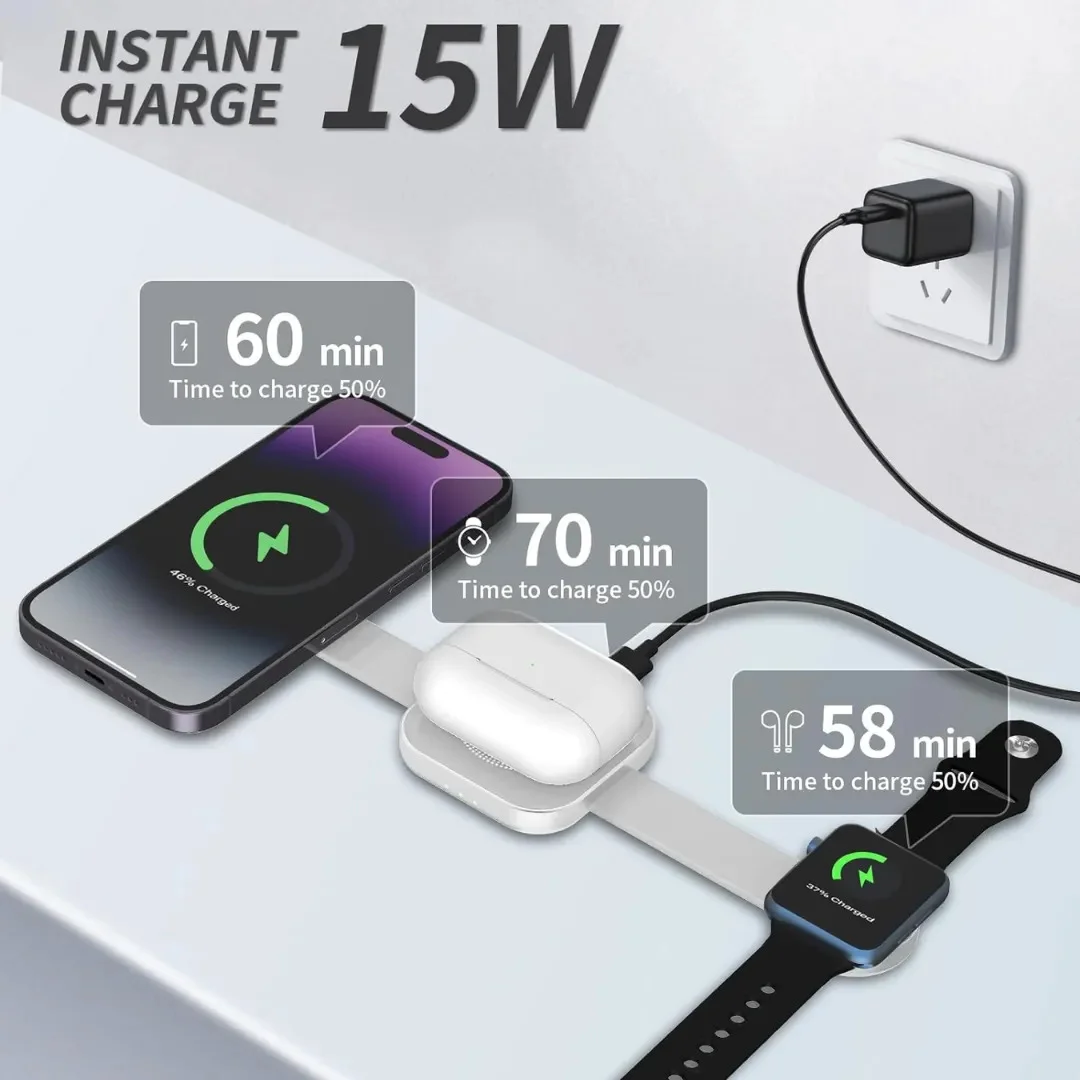 WiWU Wi-W031 Planeta Trio 3 in 1 Wireless Charger