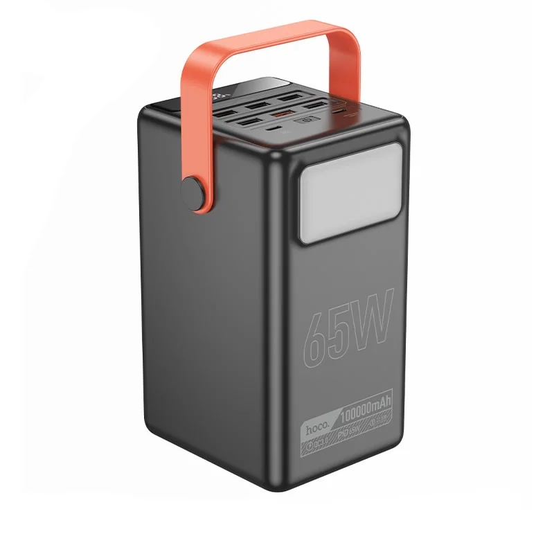 Hoco DB03 Max 100000mAh Power Bank with 65W PD Fast Charging 8 Outputs & Built-in LED Light Hoco DB03 Max 100000mAh Power Bank with 65W PD Fast Charging 8 Outputs & Built-in LED Light